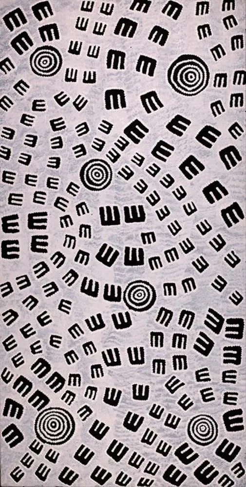 Chris Japanangka Michaels, Janganpa Jukurrpa (Brush Tail Possum Dreaming) - Mawurrji, 2019