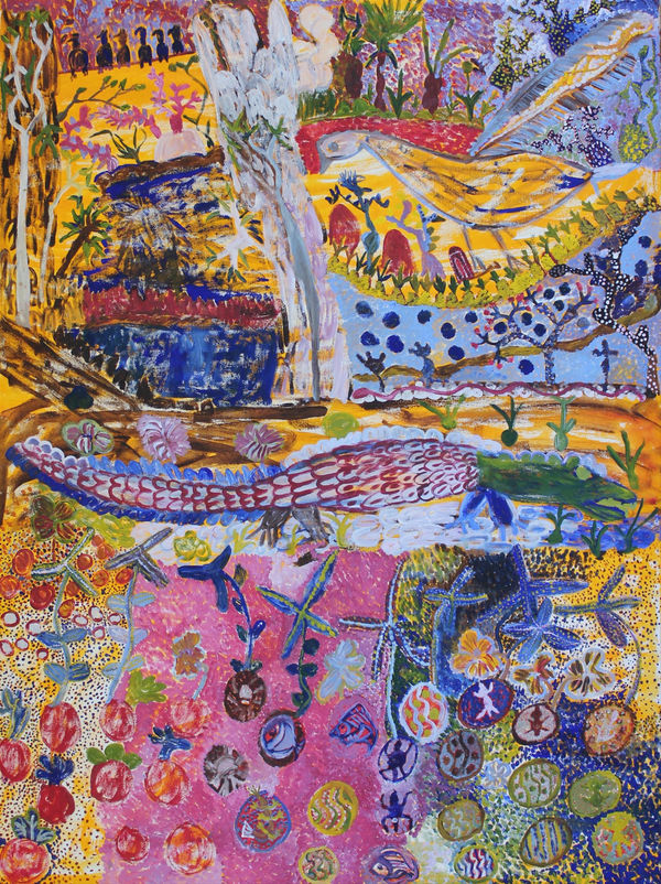 Janet Dreamer, Walkabout (bird warning of crocodile), 2019