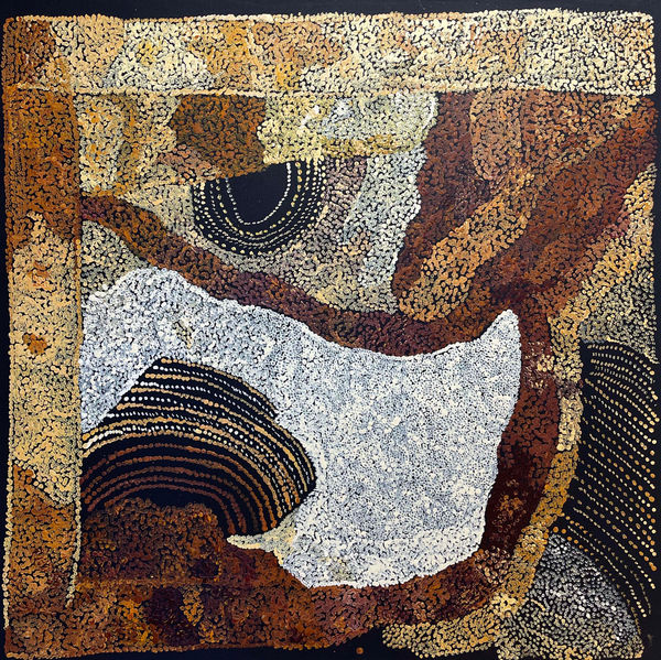 Betty Campbell Minymaku Tjukurpa (Women's Story), 2022 acrylic on linen 101 x 101 cm 39 3/4 x 39 3/4 in