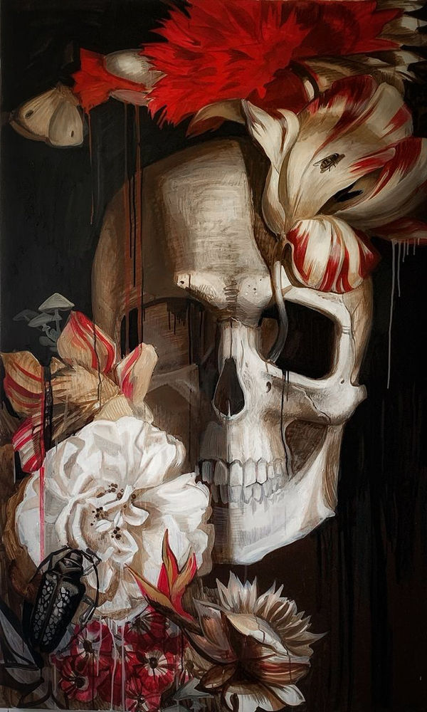 Baroque Anarchist, Forbidden garden, Skull, 2021