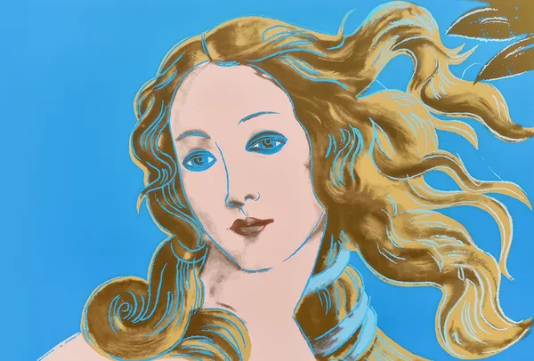 Andy Warhol, Details of Renaissance Paintings. Sandro Botticelli, Birth of Venus (Blue 11.319), 2000