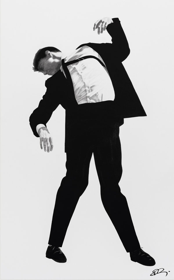 Robert Longo, Untitled (Eric, from the series “Men in the Cities”), 2025