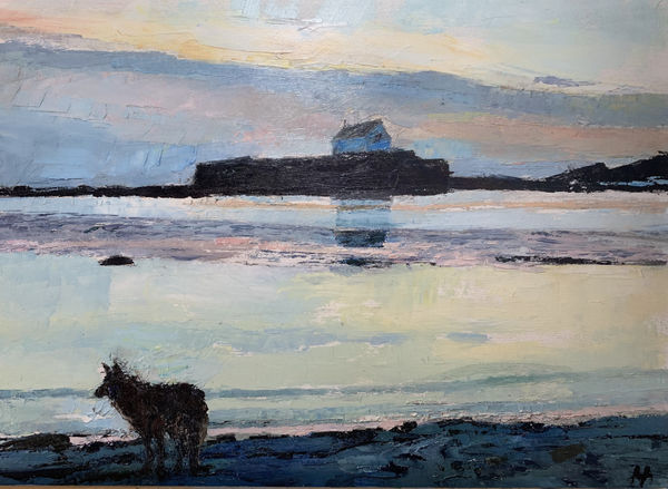 Anne Aspinall, Porth Cwyfan with Logan