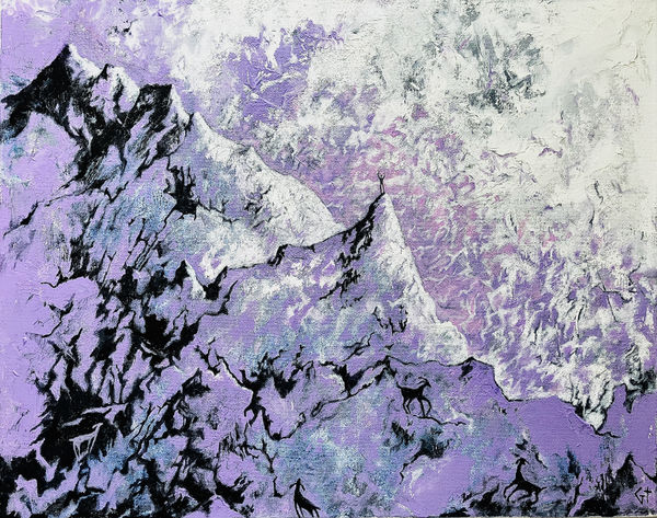 Gilly Thomas, Small Human and Four Goats, 2025