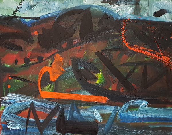 Maurice Cockrill 1936 - 2013, Ger y Afon, 2010