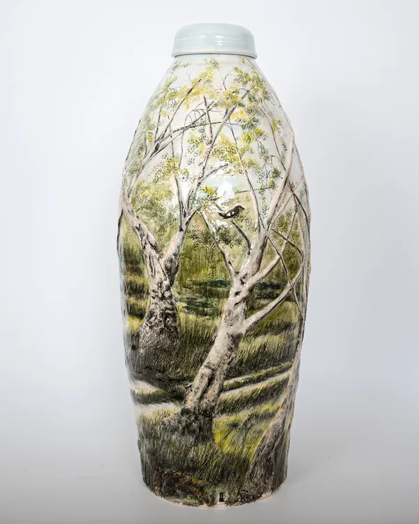 Helen Gittins, Thrushes on the lane above Hendre