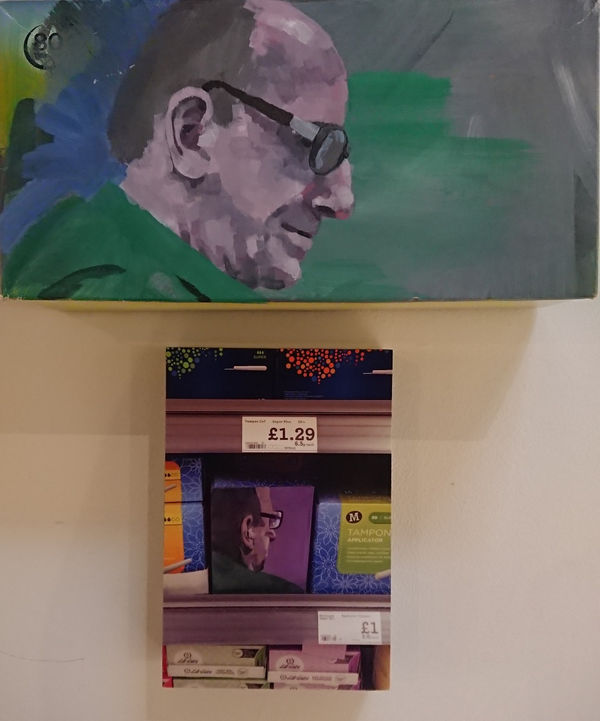 Kim Noble, A cashier at Morrisons Called Keith, On Tissues + A cashier at Morrisons Called Keith, On Tampons, 2019