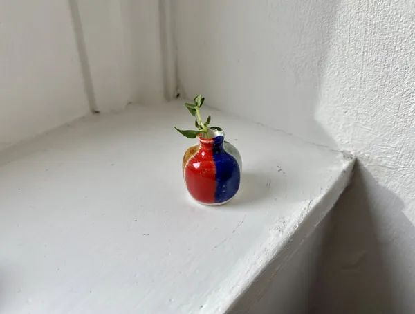 Tilly Slight, Harlequin bottle-neck vase, 2020