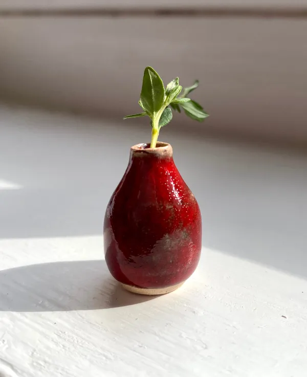 Oxblood XIII, 2021 glazed stoneware ceramic signed on the base