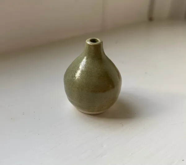 Oak Green III, 2020 glazed stoneware ceramic signed on the base