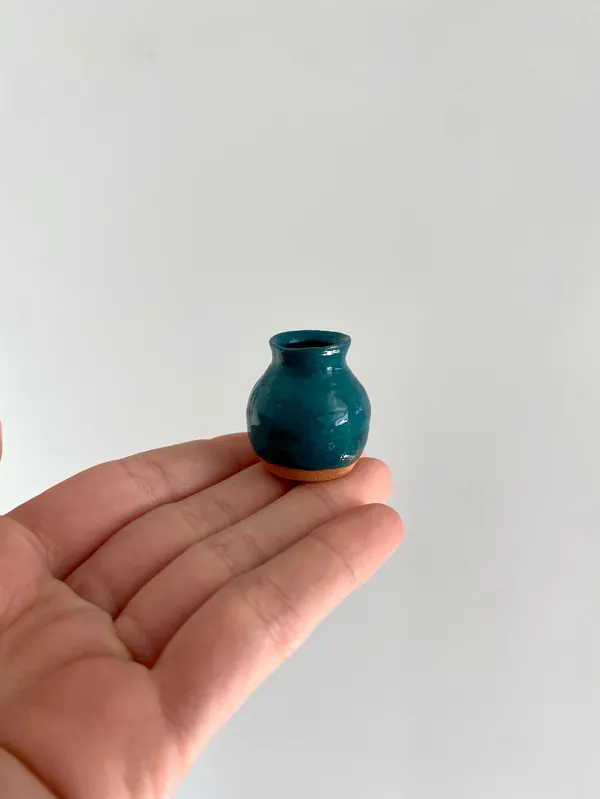 Tilly Slight, Teal terracotta, 2021
