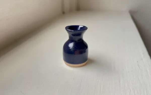 Lagoon blue V, 2020 glazed stoneware ceramic signed on the base