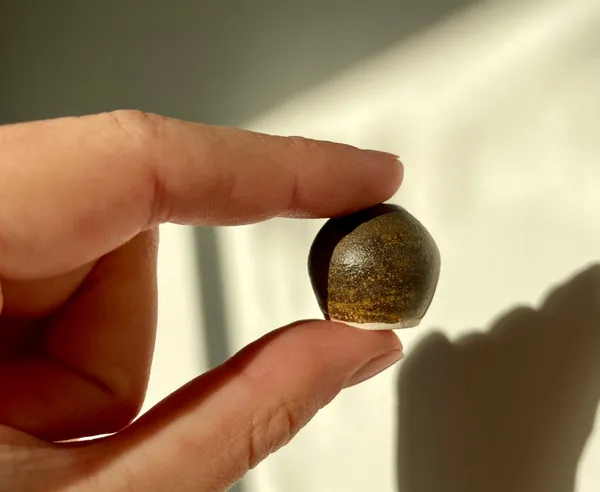 Iron brown I, 2020 glazed stoneware ceramic signed on the base