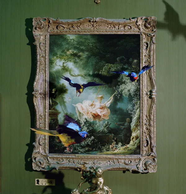 Karen Knorr, Academies - Sanctuary, In the Green Room, 2000-2001