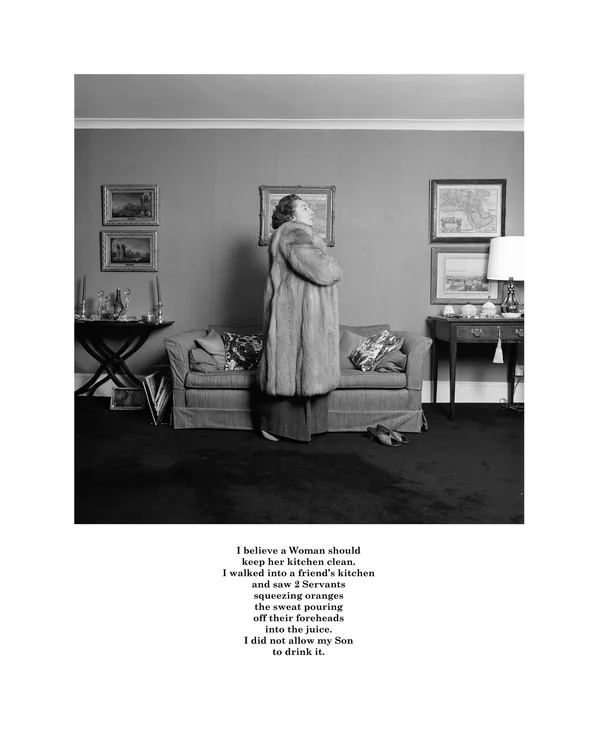 Karen Knorr, Belgravia, I believe a Woman should, 1979-1981