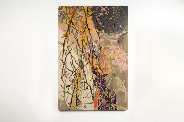 Pressed lips on vines