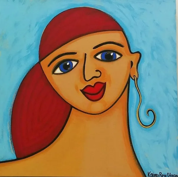 The girl with the hook earing