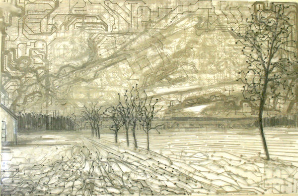 Adonai Sebhatu, Plain landscape, 2014