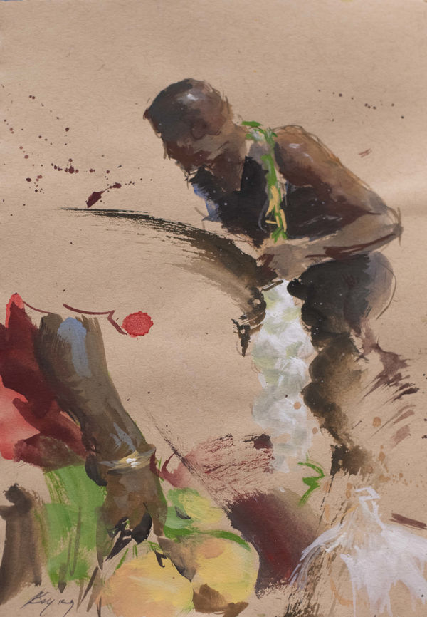 Reynier Llanes , Market plaza, 2023