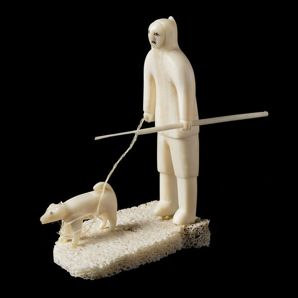 Hunter with Sled Dog