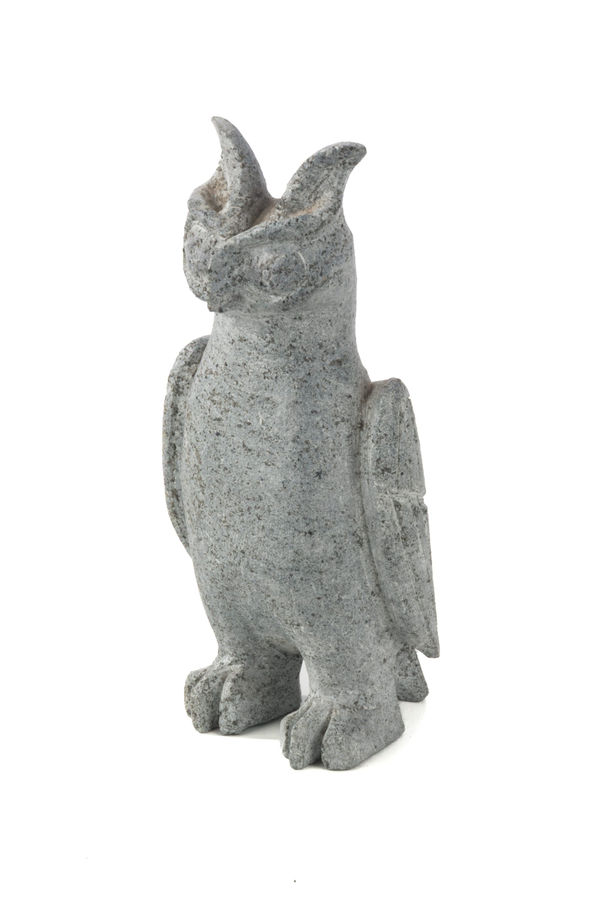 Lot 48 JOE TALIRUNILI (1893-1976) PUVIRNITUQ (POVUNGNITUK) Horned Owl, mid-late 1960s stone, 5.5 x 2.75 x 2.25 in (14 x 7 x 5.7 cm) ESTIMATE: $2,000 — $3,000 PRICE REALIZED: $2,440.00