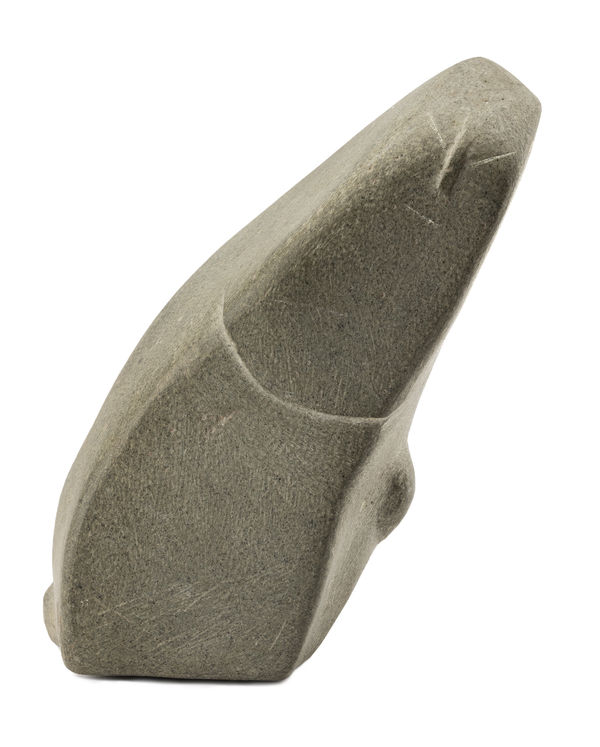LOT 39 JOHN PANGNARK (1920-1980) ARVIAT (ESKIMO POINT) Figure, 1973 stone, 5 x 3.25 x 2.5 in (12.7 x 8.3 x 6.3 cm) ESTIMATE: $3,500 — $5,000 Price Realized: $3,600.00