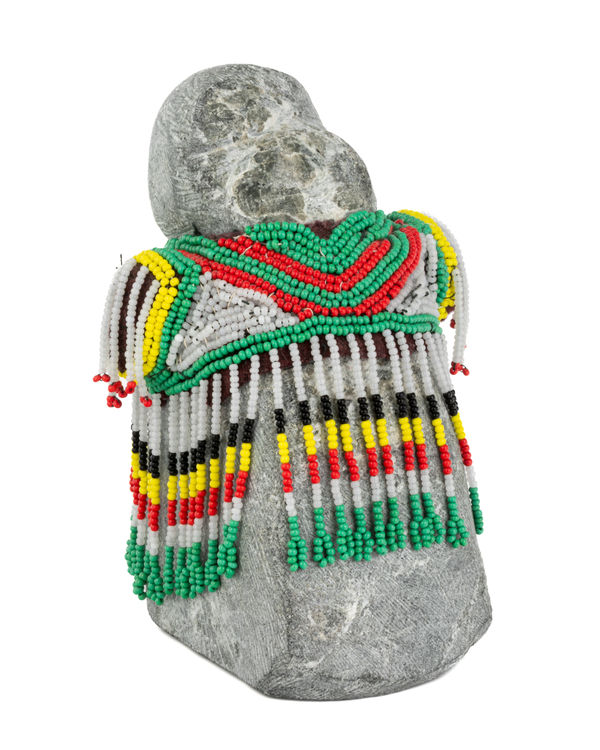 Woman in a Beaded Amautiq with Shoulder Pads