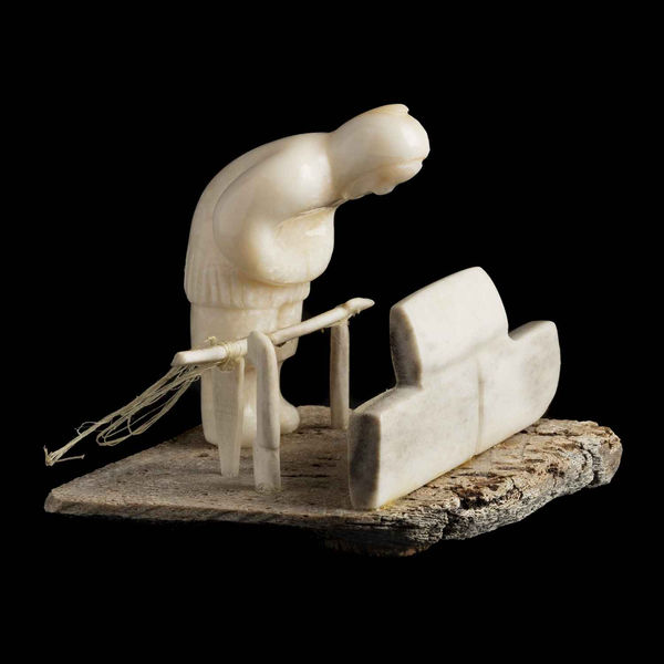 Hunter Waiting at a Seal Hole