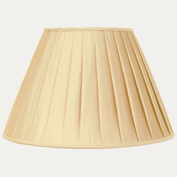 Douppion Cream Silk Box Pleated Lampshade