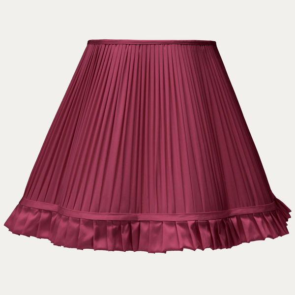 Douppion Jam Silk Scallop Lampshade