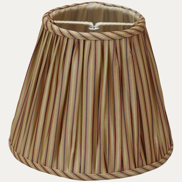 Claremont Autrichienne Striped Silk Handsewn Lampshade