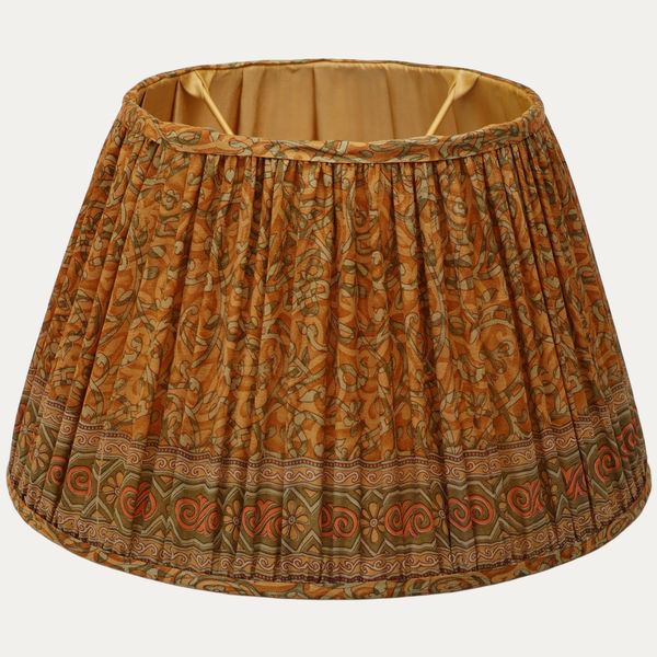 A Lovely Pair of Handsewn Silk Sari Lampshades