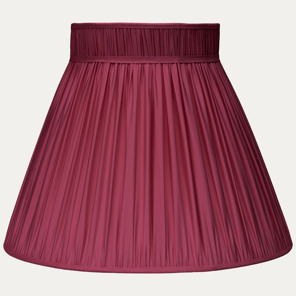 Douppion Jam Silk Collar Top Lampshade