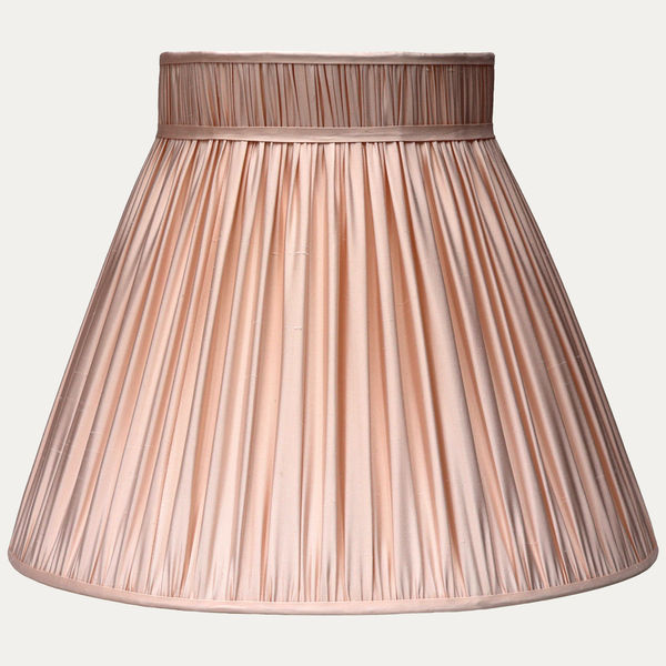 Douppion Flesh Silk Collar Top Lampshade