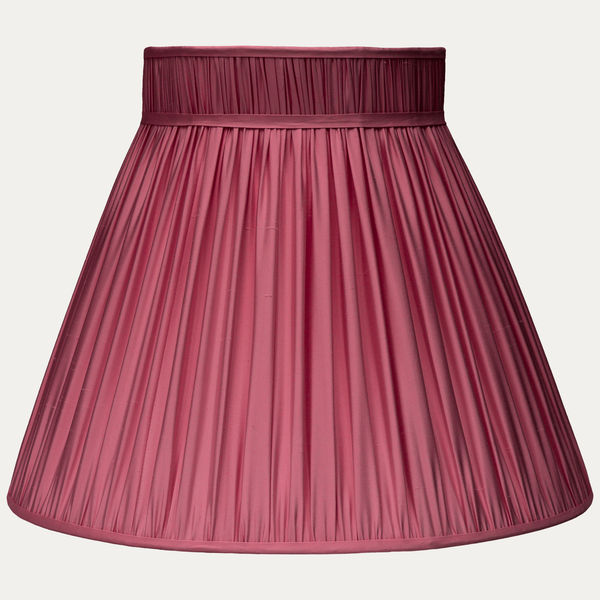 Douppion Lipstick Silk Collar Top Lampshade