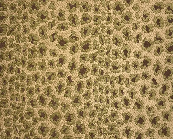 Reversible Leopard Chenille Green Beige