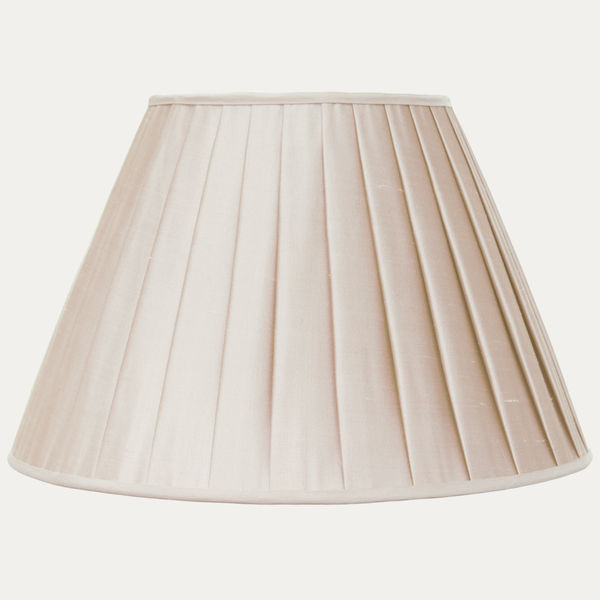 Douppion Eggshell Silk Box Pleated Lampshade