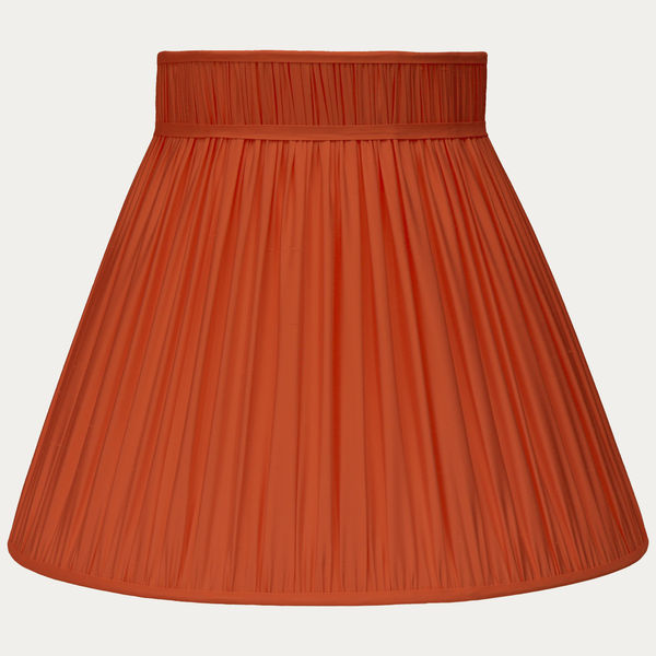 Coral Faille Lugano Silk Collar Top Lampshade