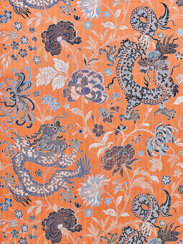 Dragon Tableau Persimmon Blue