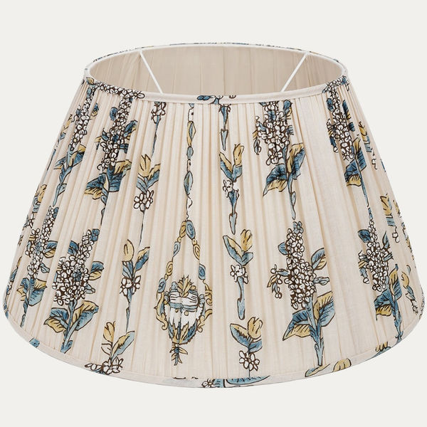 Robert Kime Lilac Lamp Fabric Lampshade with Silk Lining