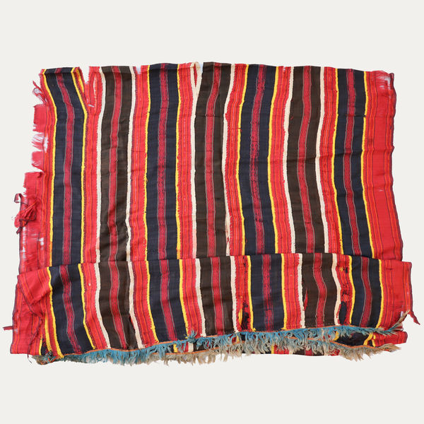 Silk Ribbon Striped Futah Shawl