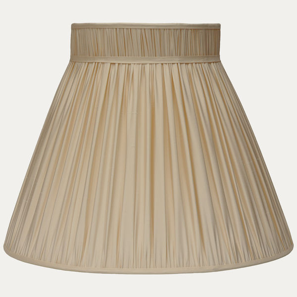 Champagne Taffetas Silk Collar Top Lampshade