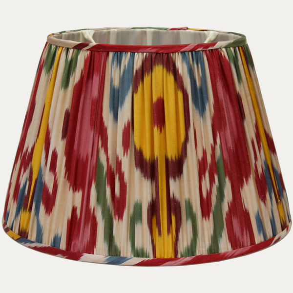 Contemporary Design Silk Ikat Lampshade