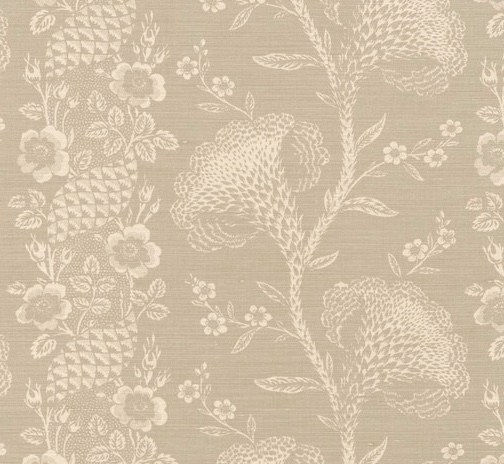 Leopard Lily Celadon On Beige