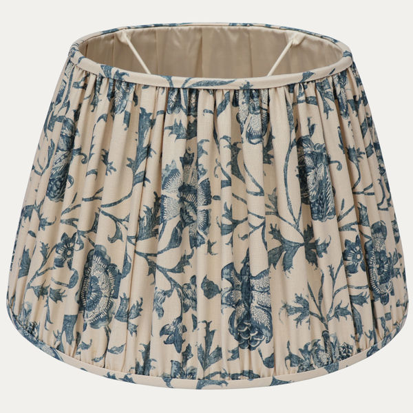 Namay Samay Godavari Indigo Handsewn Gathered Lampshade