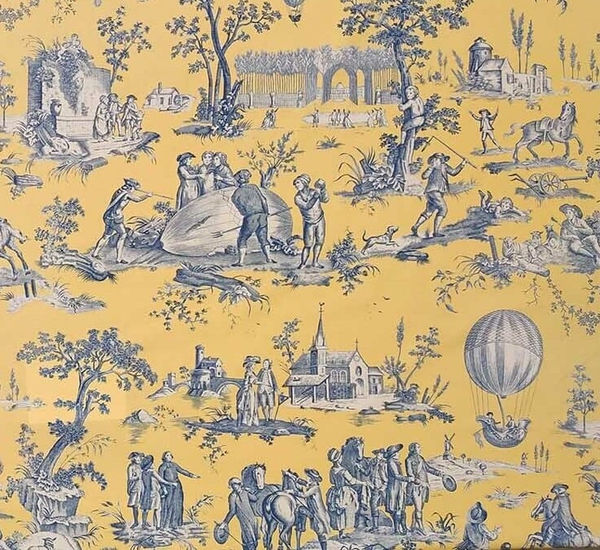 Gonesse Balloon Canvas Yellow Blue