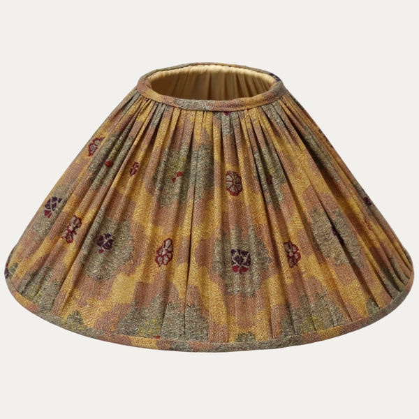Arjumand Mughal Ocra Handsewn Coolie Lampshade