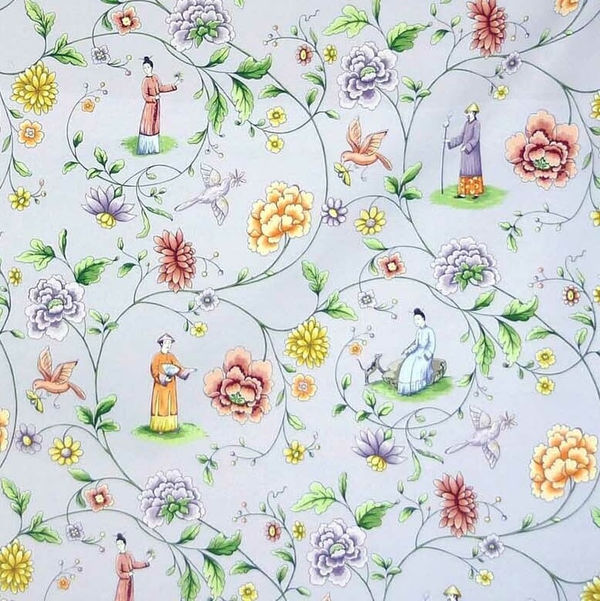 Oolong Poplin Purple Multicolor