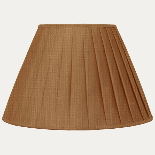 Caramel SFJ Silk Box Pleated Lampshade