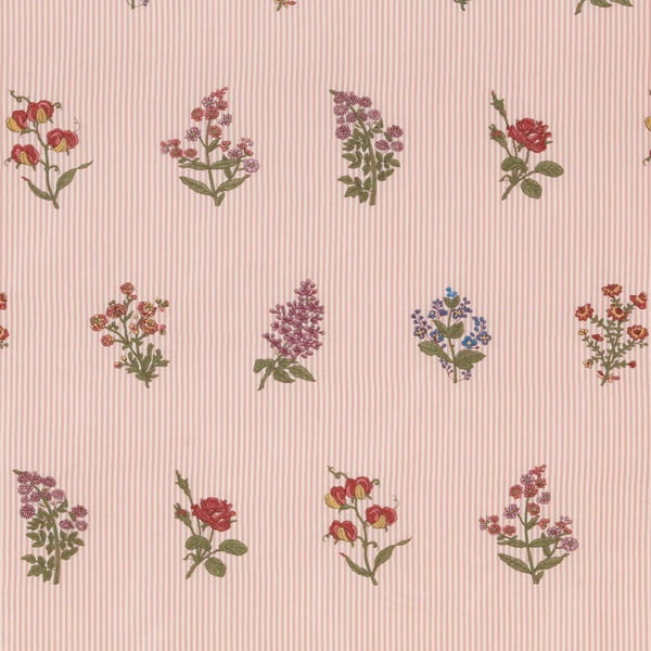 Herbier Broderie Vieux Rose